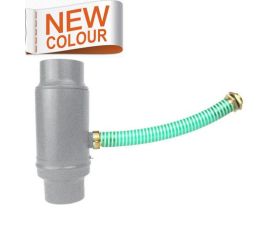 80mm RAL 9007 'Grey Aluminium' Galvanised Steell Rainwater Diverter