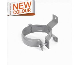 80mm Grey Aluminium Steel Downpipe Clip