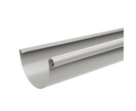 115mm Grey Aluminium Steel Half-Round 3m Gutter Length