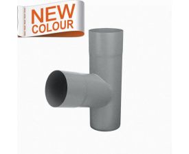 80mm Grey Aluminium Steel 70° Branch