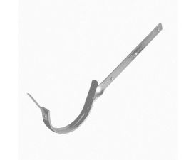 115mm Grey Aluminium Steel Half Round Side Fix Bracket