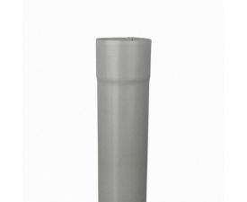 80mm RAL 9007 'Grey Aluminium' Galvanised Steel Downpipe 3m Length