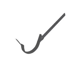 115mm Grey Colordur Steel Half Round Side Fix Rafter Bracket