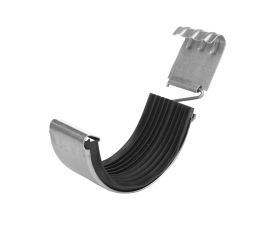 150mm Galvanised Steel Half Round Connector c/w Seal