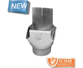 120x75mm Box Profile Galvanised Steel 100mm Wrap Around Outlet