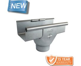 120x75mm Box Profile Galvanised Steel 100mm Pre-Fab Outlet