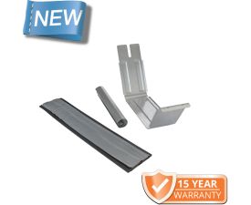 120x75mm Box Profile Galvanised Steel Gutter Connector Union 