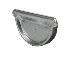 150mm Half Round Galvanised Steel Gutter Stop End