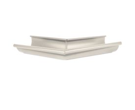 125mm Grey White Steel Half Round 135° External Angle