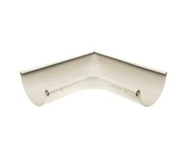 125mm Half Round Grey White Galvanised Steel 90 degree Internal Gutter Angle
