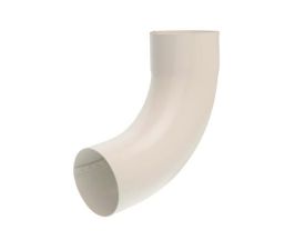 80mm Grey White Steel D/Pipe 90° Bend