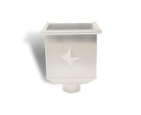 80mm Grey White Steel Box Hopper Head