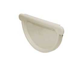 125mm Grey White Steel Half Round Stopend