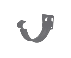 125mm Grey Aluminium Colordur Steel Half Round 'Shallow' Fascia Bracket