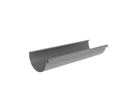 115mm Grey Aluminium Colordur Steel Half Round 3m Gutter Length