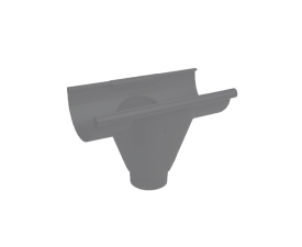 115mm Grey Aluminium Colordur Steel Half Round 80mm Pre Fab Outlet