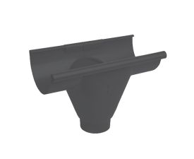 125mm Grey Colordur Steel Half Round 80mm Pre Fab Outlet 