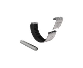 125mm Grey Aluminium Colordur Steel Half Round Gutter Union