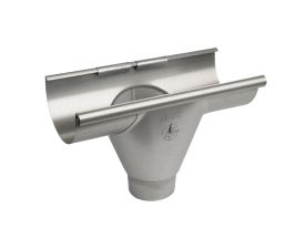 150mm Galvanised Steel Half Round 100mm Prefab Outlet