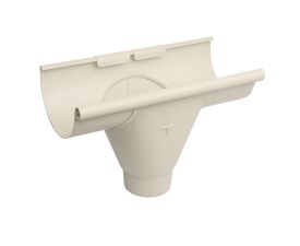 115mm White Steel Half Round 80mm Prefab Outlet