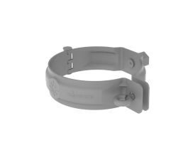 80mm Grey Aluminium Colordur Steel Downpipe M10 Bracket 