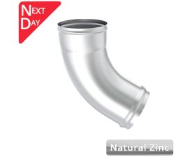 80mm Natural Zinc Downpipe Shoe