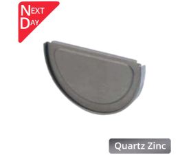 125mm H/Round Quartz Zinc Gutter S/End
