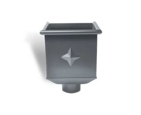 80mm Anthracite Steel Box Hopper Head