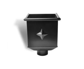 100mm Black Steel Box Hopper Head