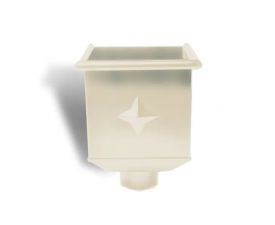 80mm Grey White Steel Box Hopper Head