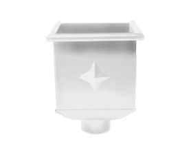 80mm White Steel Box Hopper Head