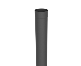80mm x 3m Grey Colordur Steel Round Downpipe