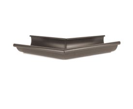 115mm Half Round Black Coated Galvanised Steel 135degree External Gutter Angle
