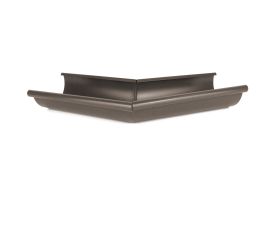 125mm Sepia Brown Steel Half Round 135° External Angle