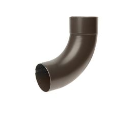 80mm Sepia Steel D/Pipe 90° Bend