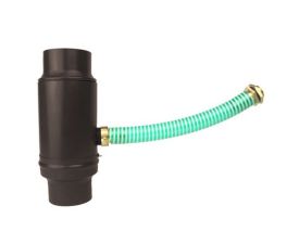 80mm Sepia Brown Coated Galvanised Steel Rainwater Diverter