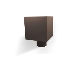 80mm Sepia Brown Steel PLAIN Hopper Head