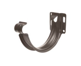 125mm Sepia Brown Steel Half Round 'Shallow' Fascia Bracket