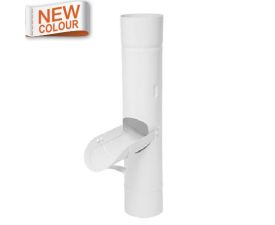 80mm 9016M White Coated Galvanised Steel Access Pipe