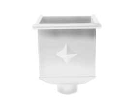 80mm White Steel Box Hopper Head