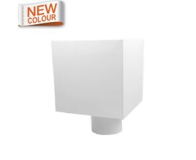 80mm White PLAIN Hopper Head