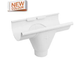 125mm White Steel Half Round 80mm Round Prefab Outlet