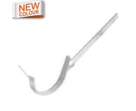 125mm White Steel Half Round Side Fix Half Round Rafter Bracket