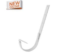 125mm White Steel Half Round Top Fix Rafter Bracket