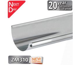 115mm Infinity ZM Half Round Gutter 3m Length from Rainclear Systems with next day delivery and 25 year full system guarantee