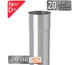 80mm Infinity ZM Downpipe 3m Length from Rainclear Systems with a 20year full system guarantee and next day delivery